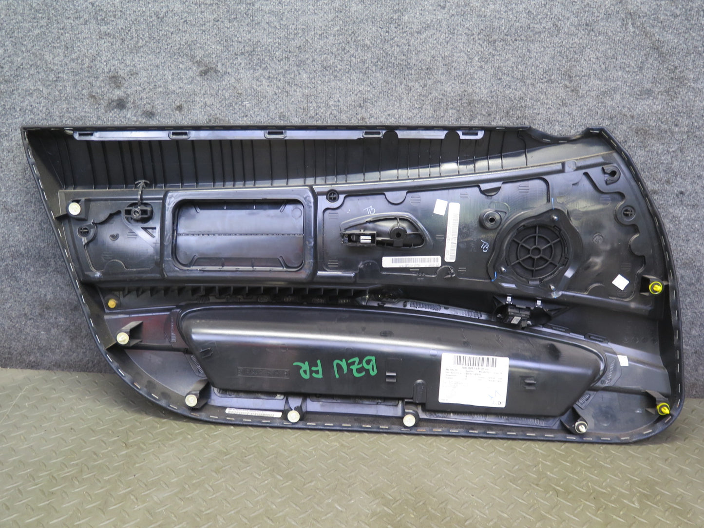 06-08 BMW E85 Z4 Front Right Interior Door Panel w Window Switch Black OEM