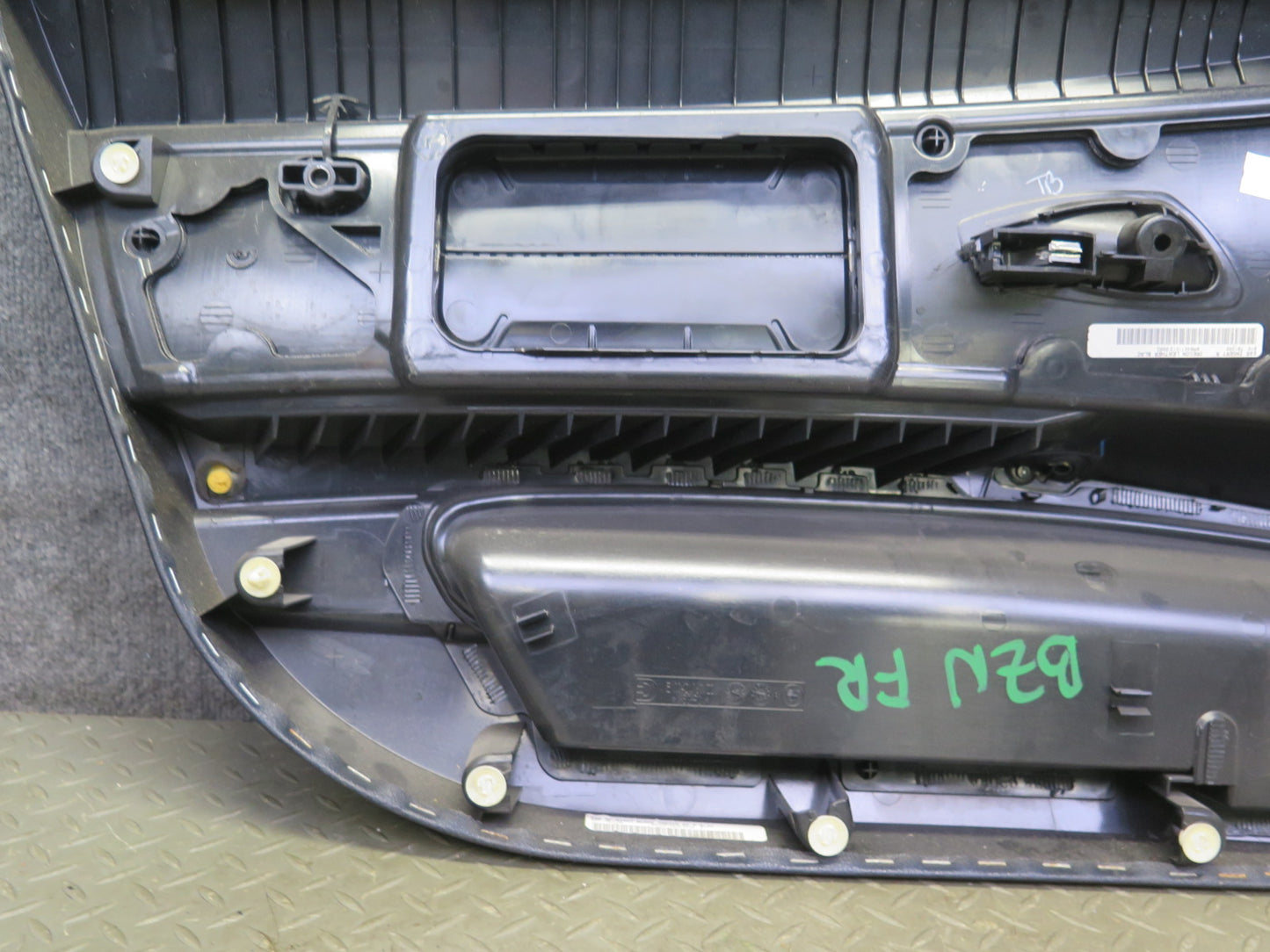 06-08 BMW E85 Z4 Front Right Interior Door Panel w Window Switch Black OEM