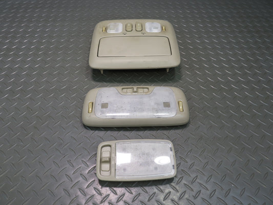 2003-2007 Lexus UZJ100L LX470 Overhead Console Interior Light Lamp Set of 3