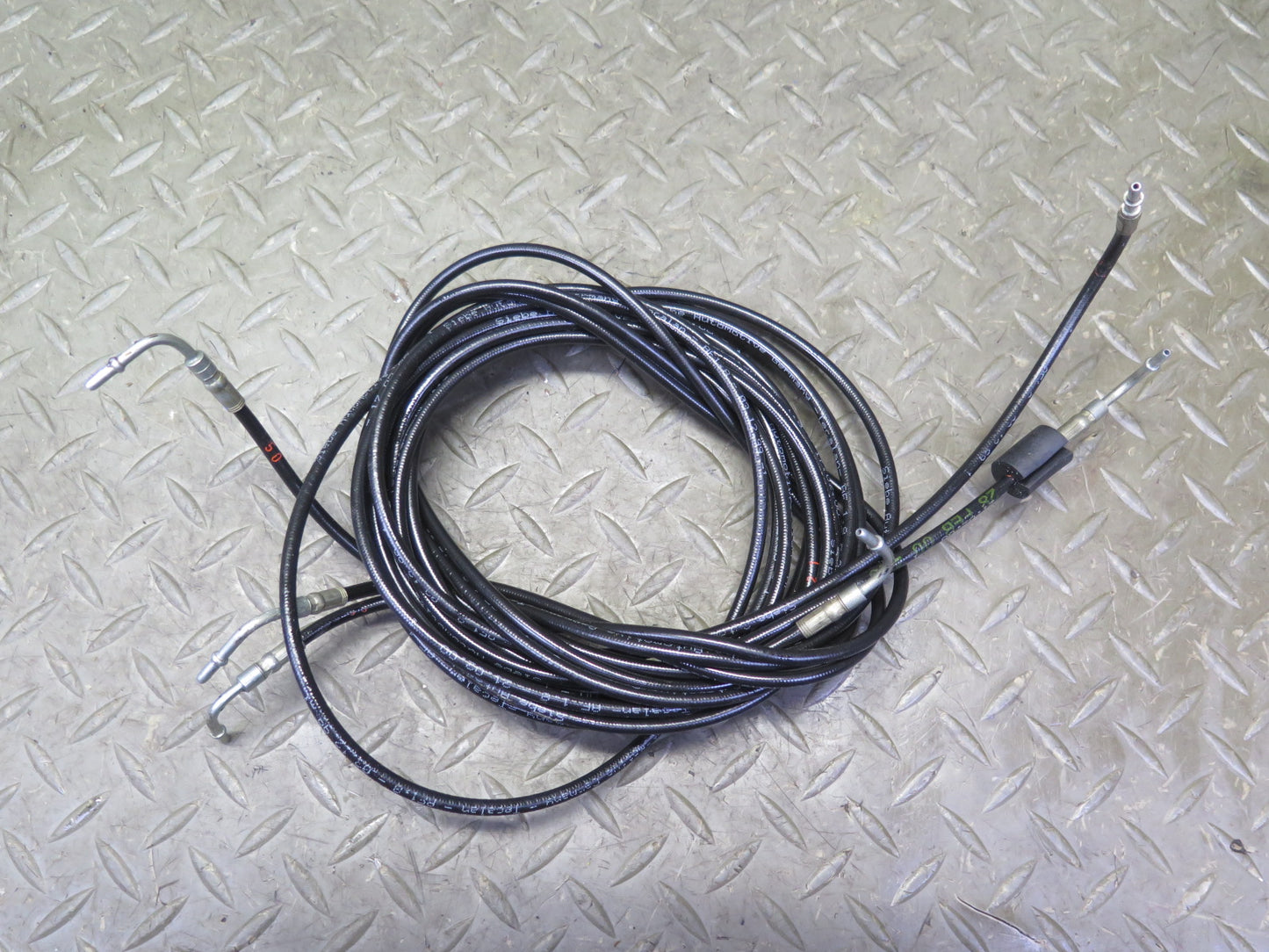 96-02 Mercedes R129 SL Convertible TOP Roof Hydraulic Line Cable Set OEM