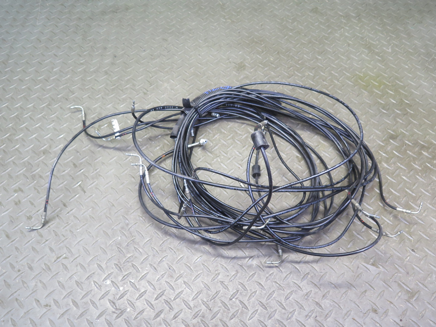 96-02 Mercedes R129 SL Convertible TOP Roof Hydraulic Line Cable Set OEM
