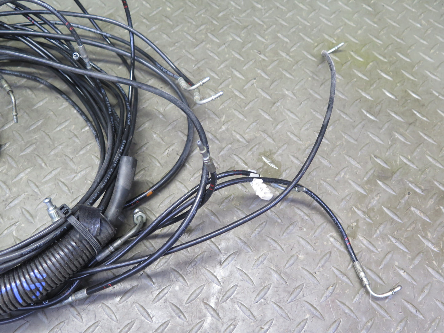 96-02 Mercedes R129 SL Convertible TOP Roof Hydraulic Line Cable Set OEM