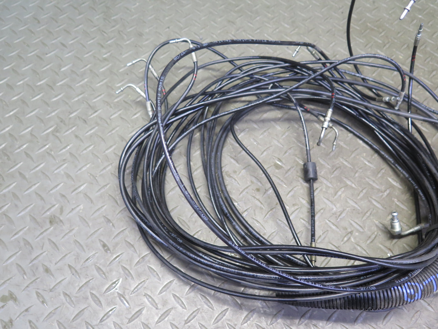 96-02 Mercedes R129 SL Convertible TOP Roof Hydraulic Line Cable Set OEM