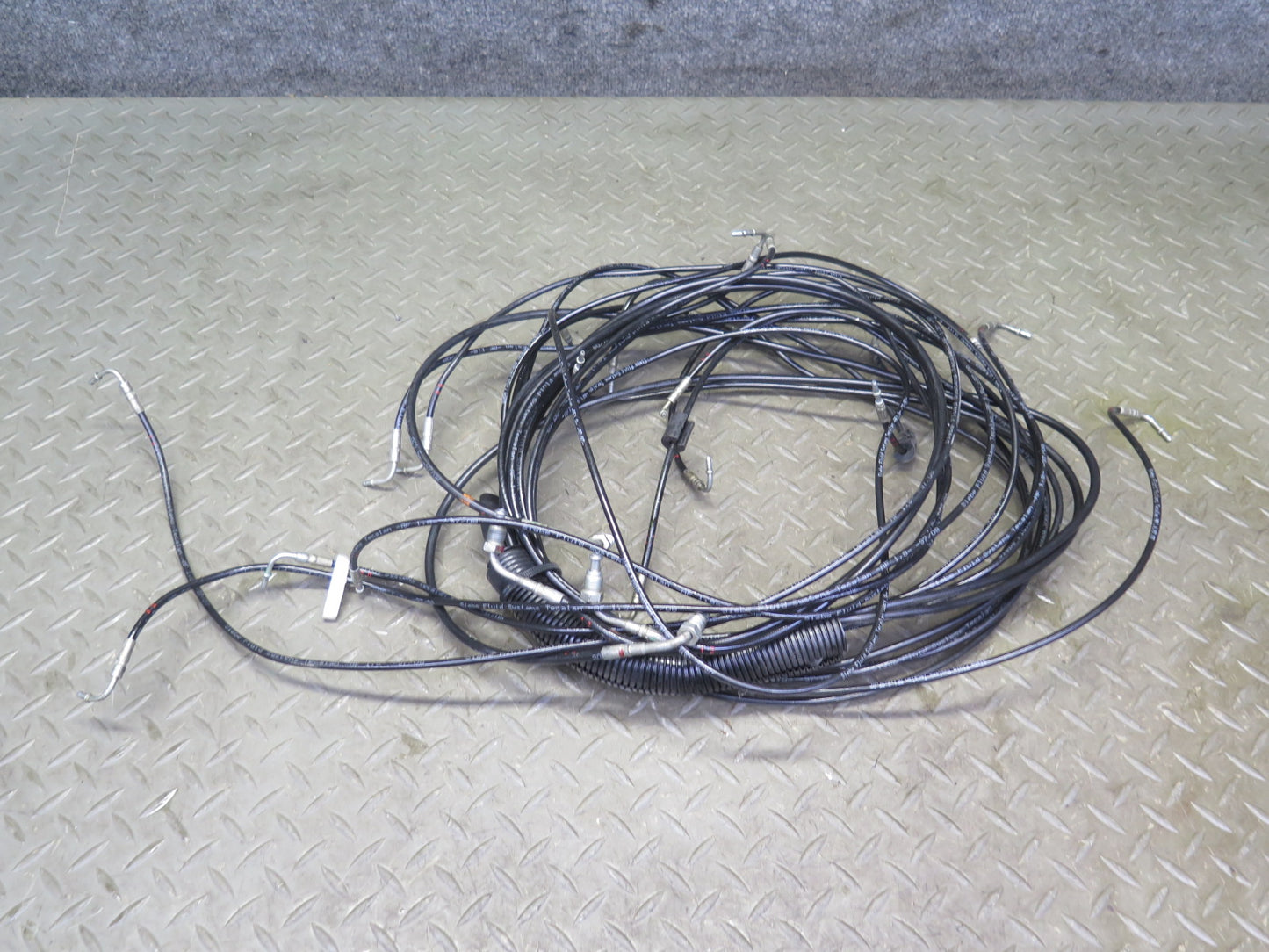 96-02 Mercedes R129 SL Convertible TOP Roof Hydraulic Line Cable Set OEM