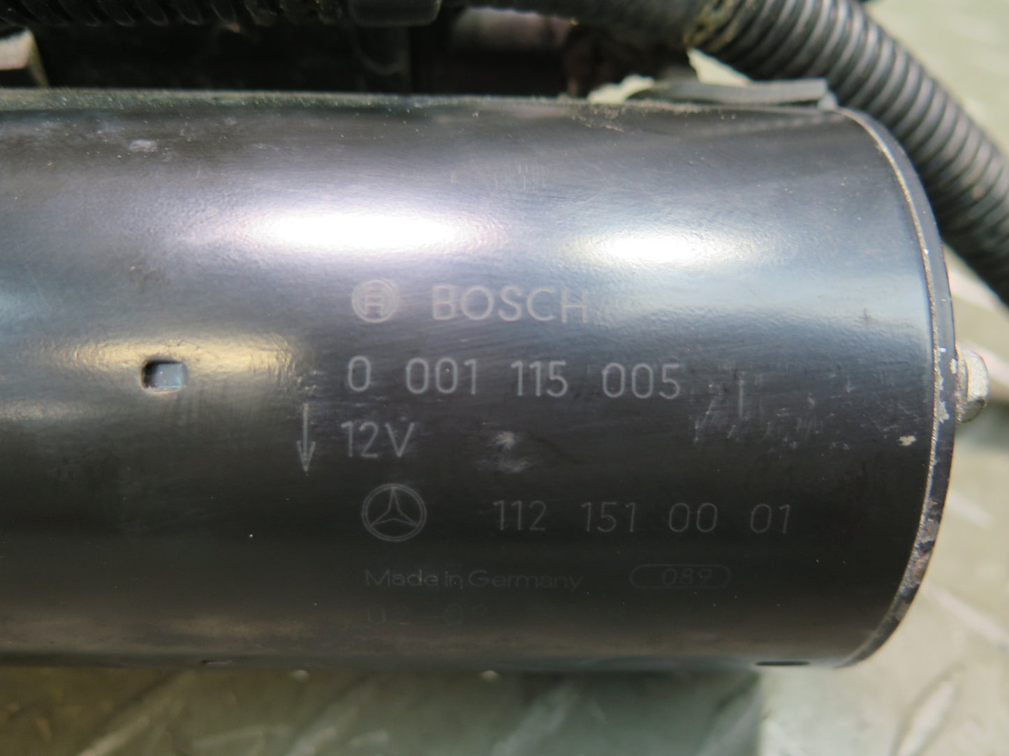 03-06 Mercedes R230 SL500 Engine Starter Motor w Ground Wire 130K OEM