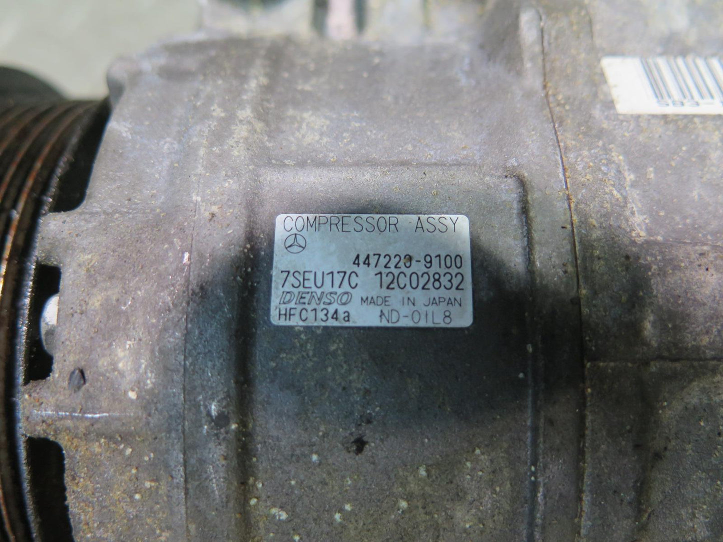 03-06 Mercedes R230 SL500 AC Air Condition Compressor 130K Miles OEM