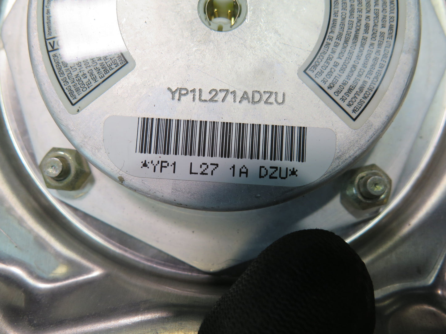 99-02 MERCEDES R129 SL500 FRONT LEFT DRIVER SIDE STEERING WHEEL SRS AIRBAG OEM