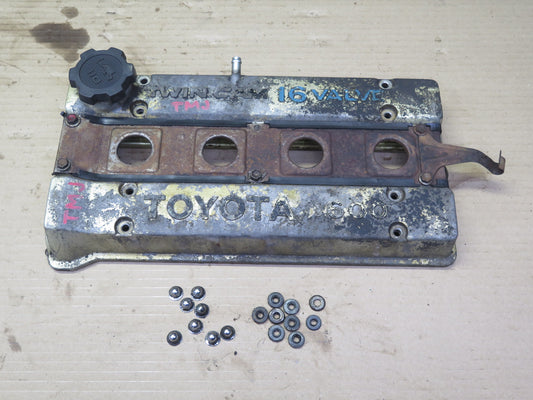88-89 Toyota MR2 AW15 4AGELC NA Engine Valve Cover OEM