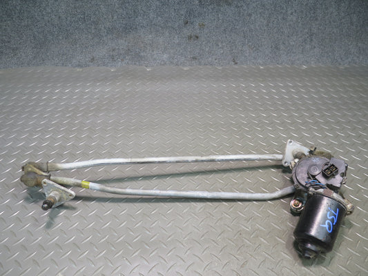 86-92 Toyota Supra MA70L Front Windshield Wiper Transmission Linkage w Motor OEM