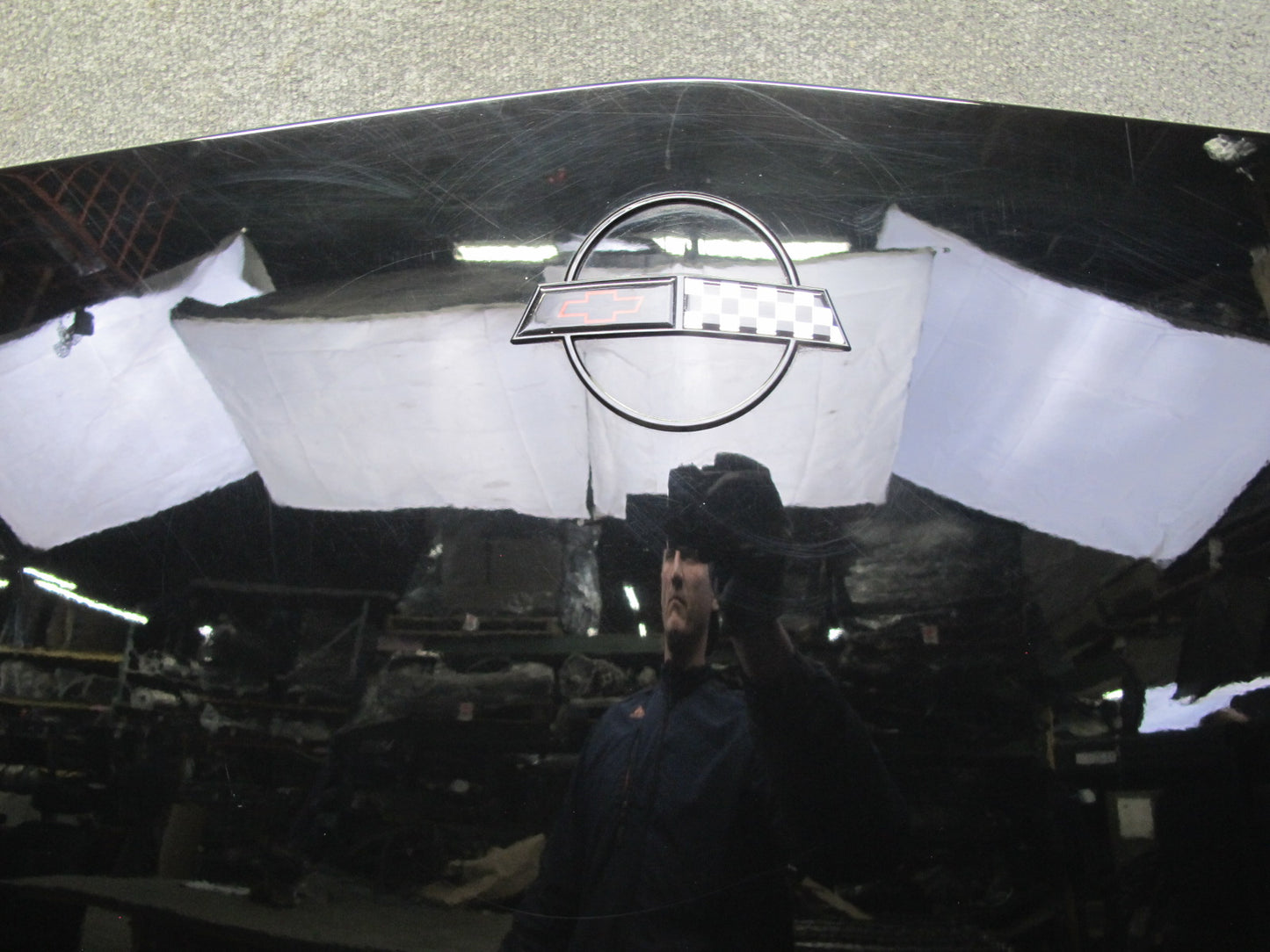 85-96 Chevrolet Corvette C4 Front Hood Bonnet Shell Panel Black OEM