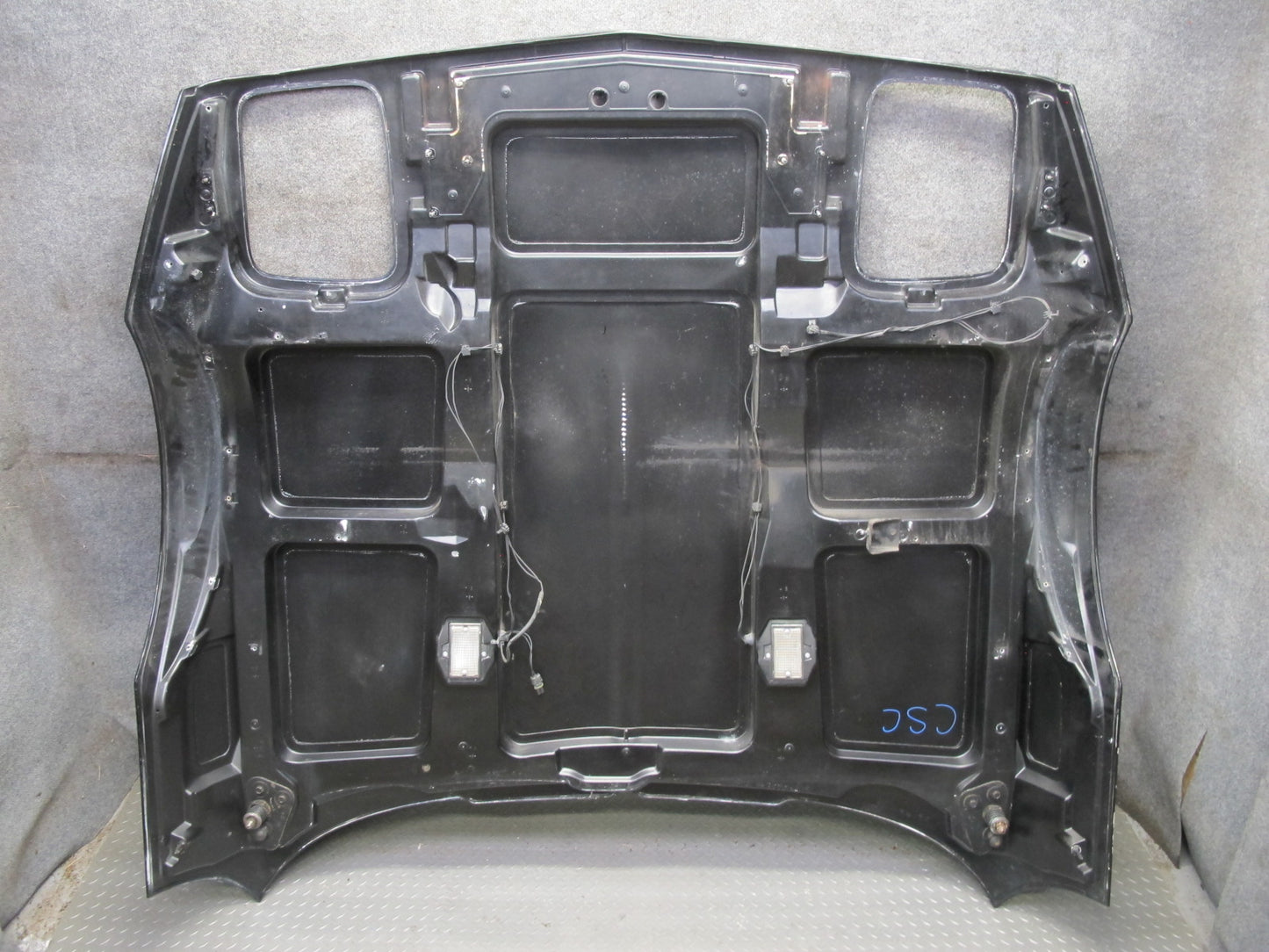 85-96 Chevrolet Corvette C4 Front Hood Bonnet Shell Panel Black OEM