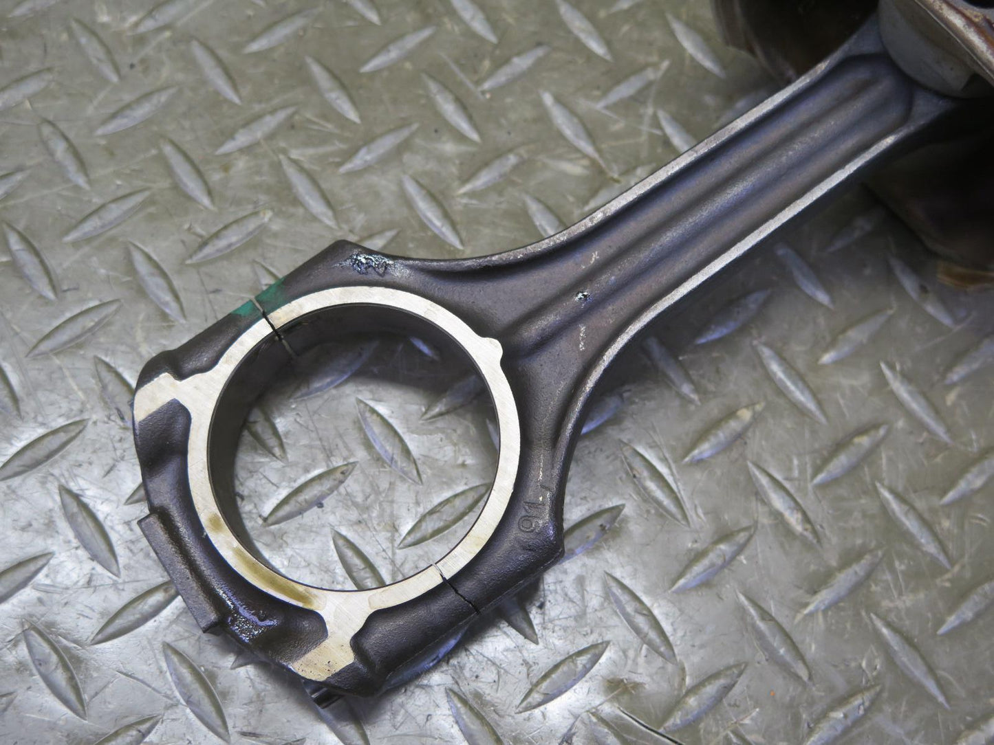 03-06 Mercedes R230 SL500 M113.963 Engine Piston w Connecting Rod 130K OEM