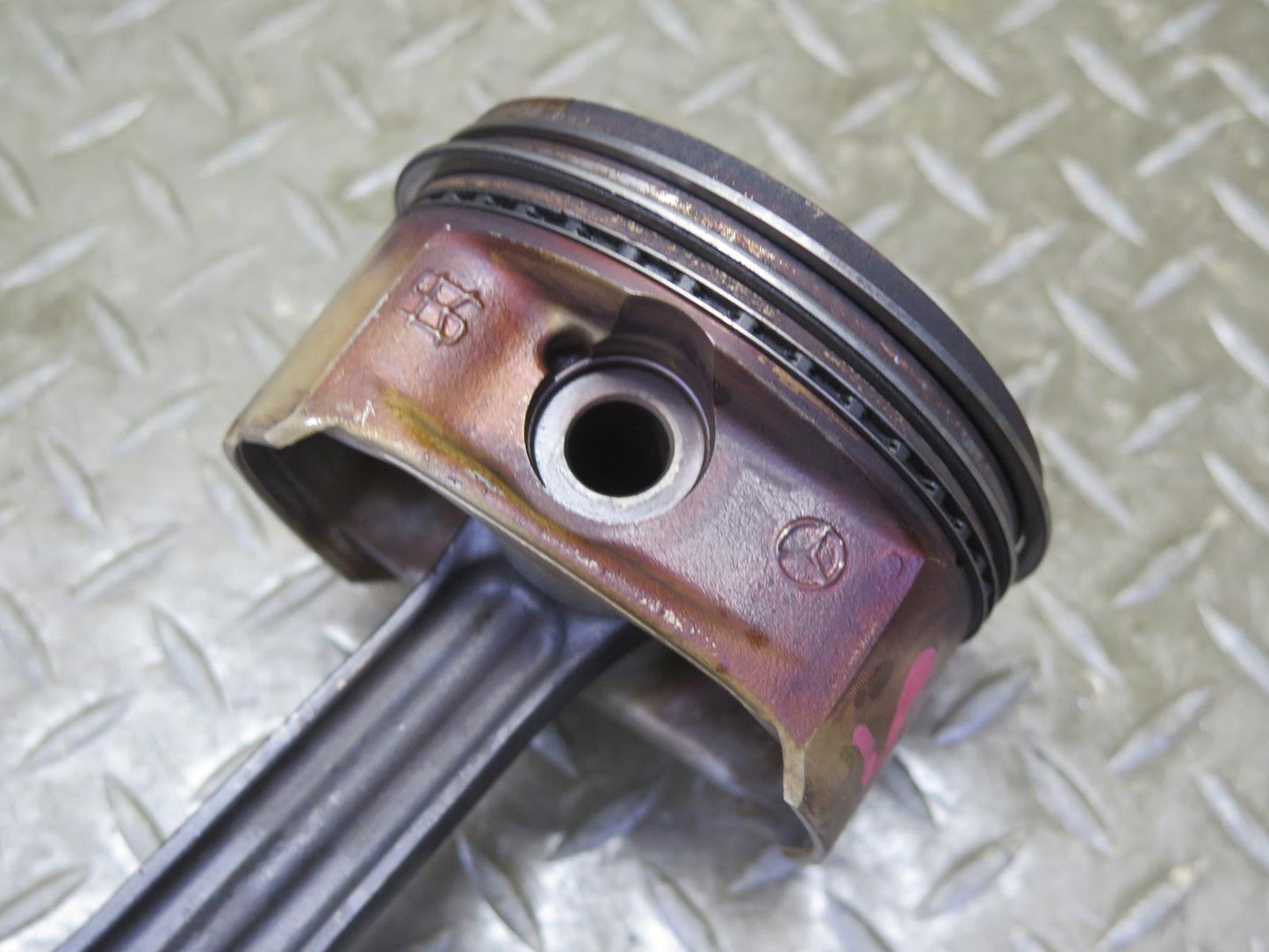 03-06 Mercedes R230 SL500 M113.963 Engine Piston w Connecting Rod 130K OEM