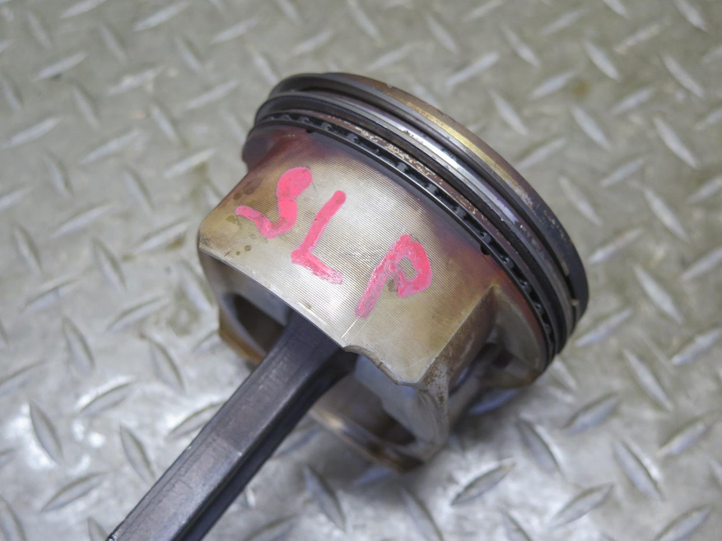 03-06 Mercedes R230 SL500 M113.963 Engine Piston w Connecting Rod 130K OEM