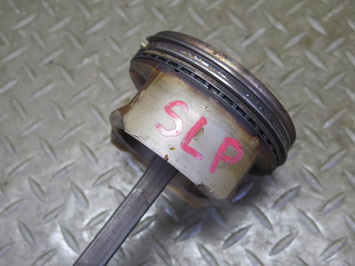 03-06 Mercedes R230 SL500 M113.963 Engine Piston w Connecting Rod 130K OEM