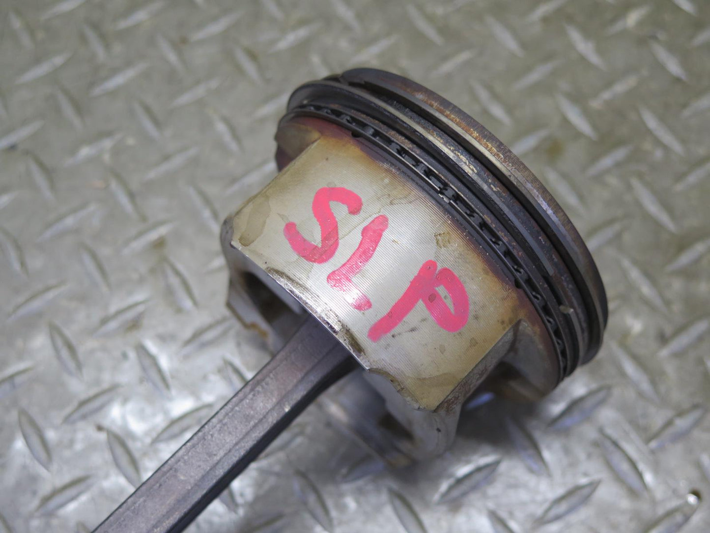 03-06 Mercedes R230 SL500 M113.963 Engine Piston w Connecting Rod 130K OEM