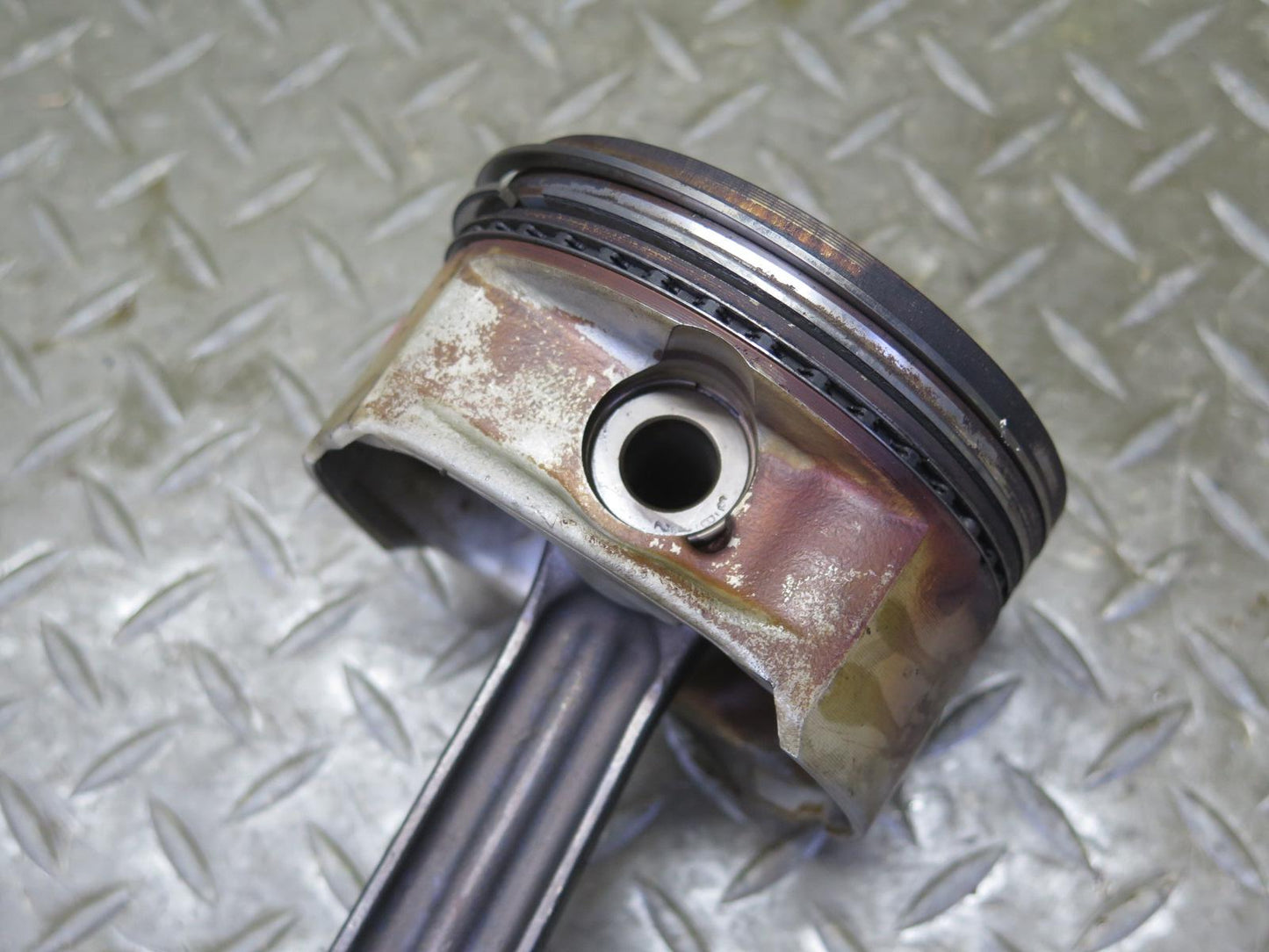 03-06 Mercedes R230 SL500 M113.963 Engine Piston w Connecting Rod 130K OEM
