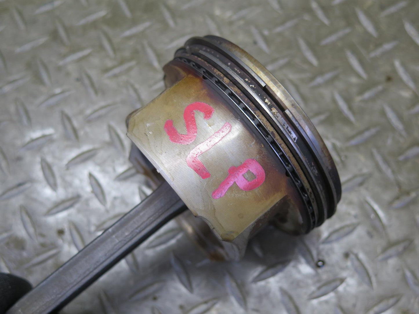 03-06 Mercedes R230 SL500 M113.963 Engine Piston w Connecting Rod 130K OEM
