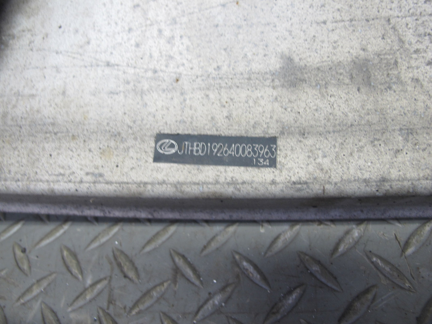 01-05 Lexus JCE10L IS300 Sedan Rear Bumper Impact Reinforcement Bar w Foam OEM