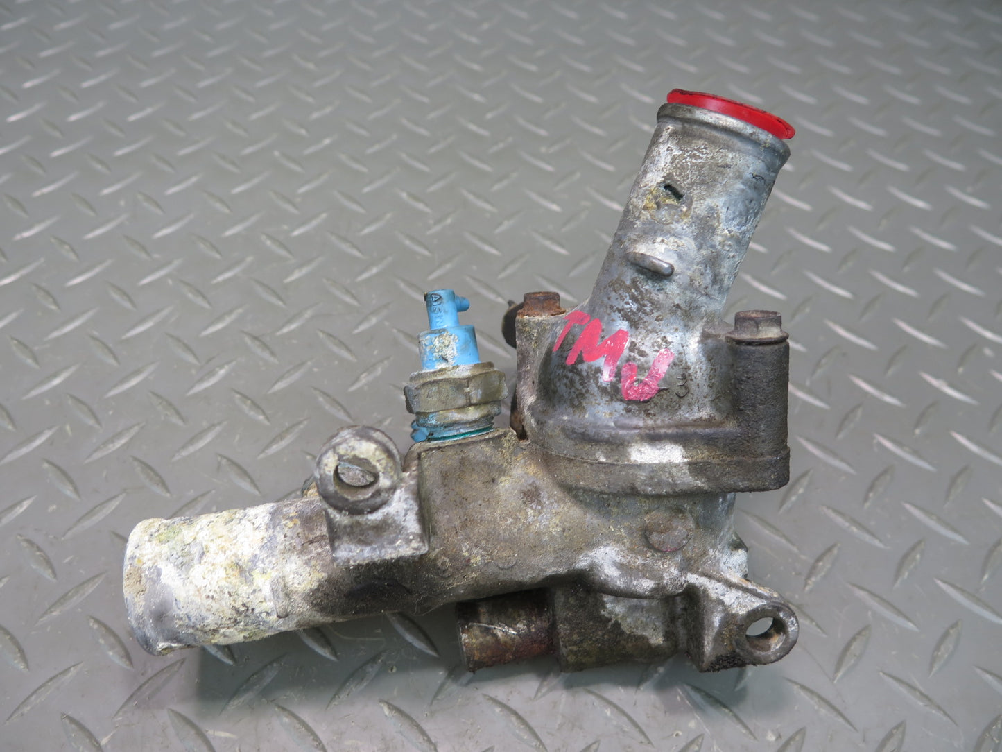 88-89 Toyota MR2 AW15 NA Engine Thermostat Housing w Sensors OEM