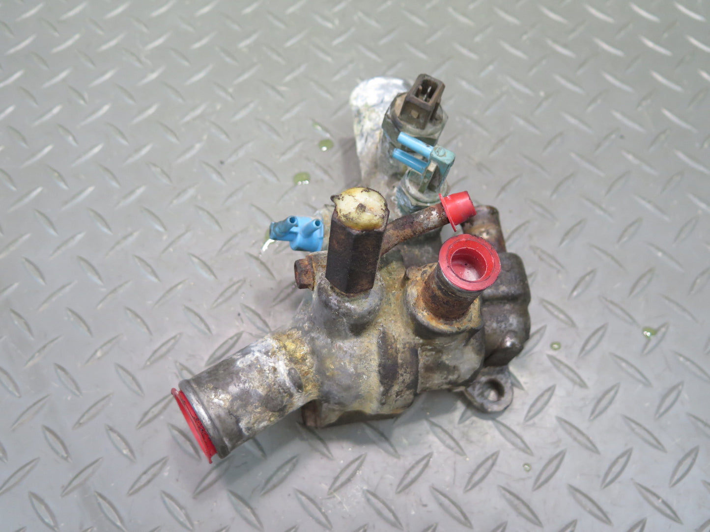 88-89 Toyota MR2 AW15 NA Engine Thermostat Housing w Sensors OEM