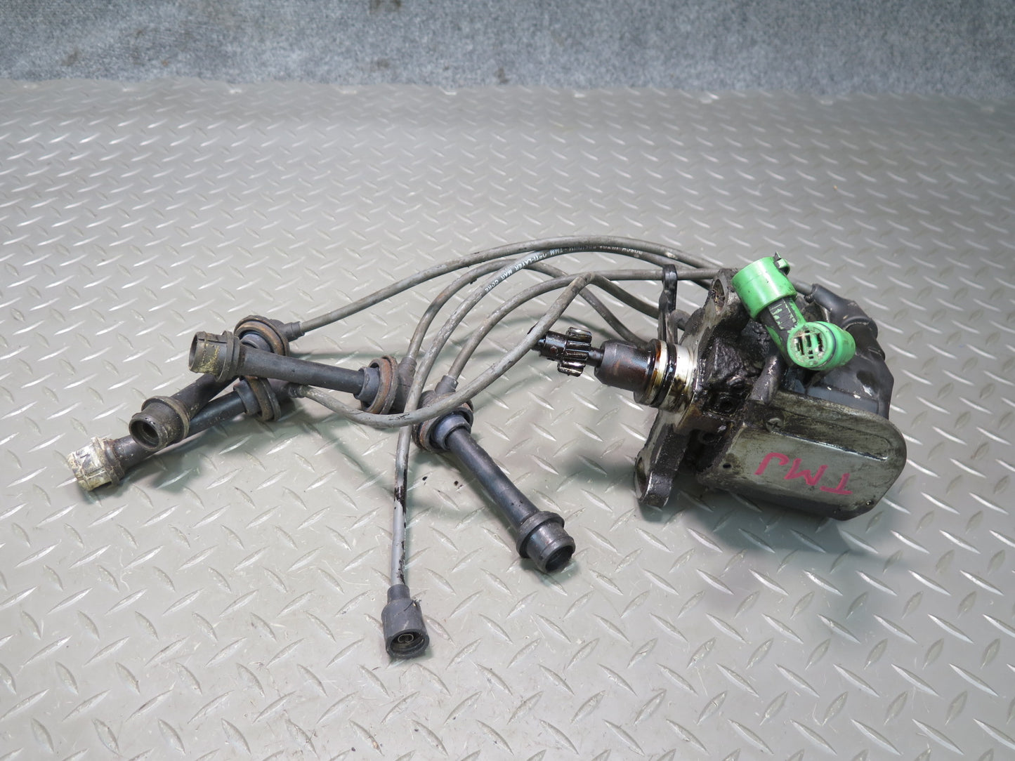 88-89 Toyota MR2 AW15 4AGELC Ignition Distributor w Spark Plug Coil Assembly OEM