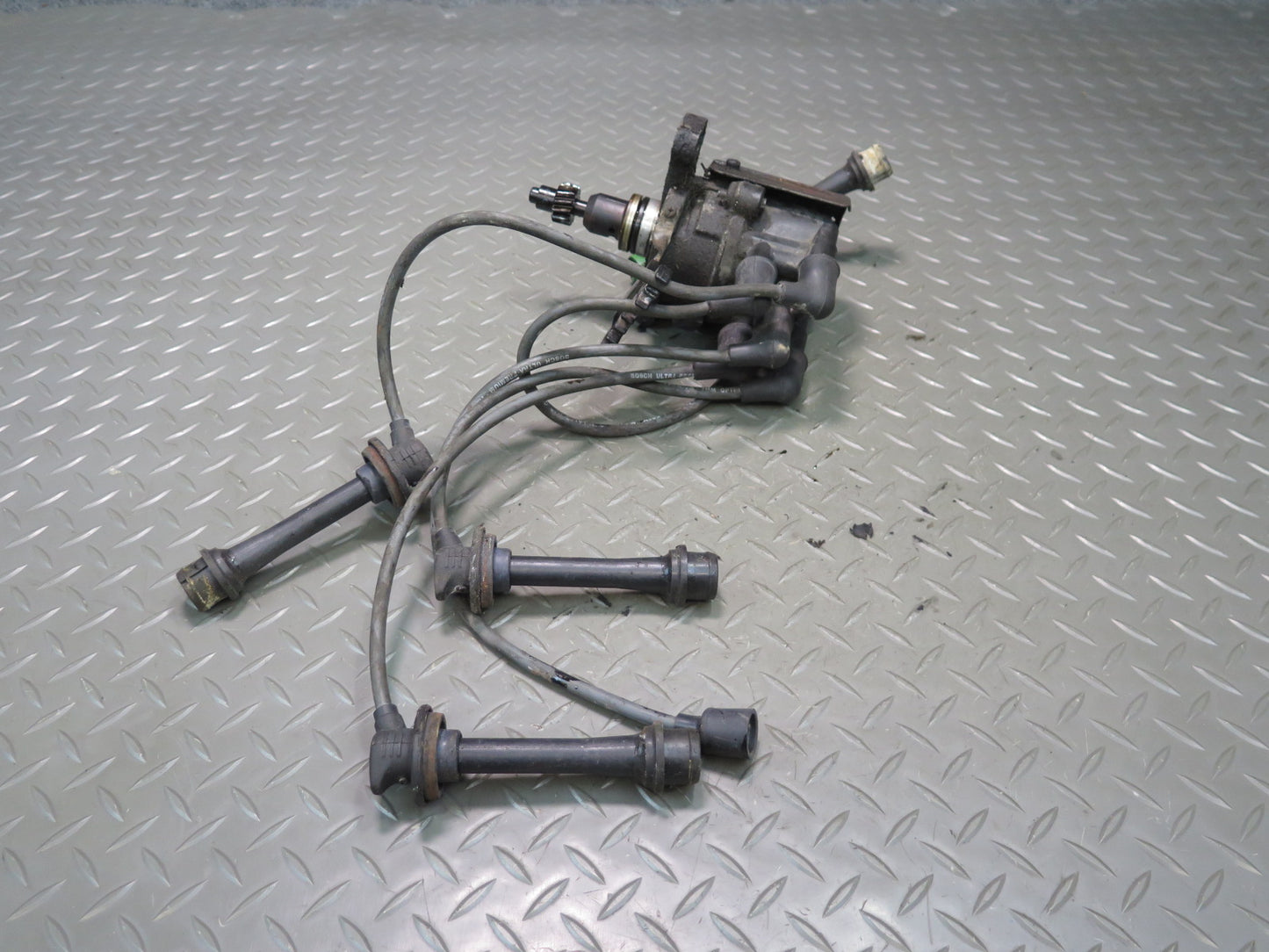 88-89 Toyota MR2 AW15 4AGELC Ignition Distributor w Spark Plug Coil Assembly OEM