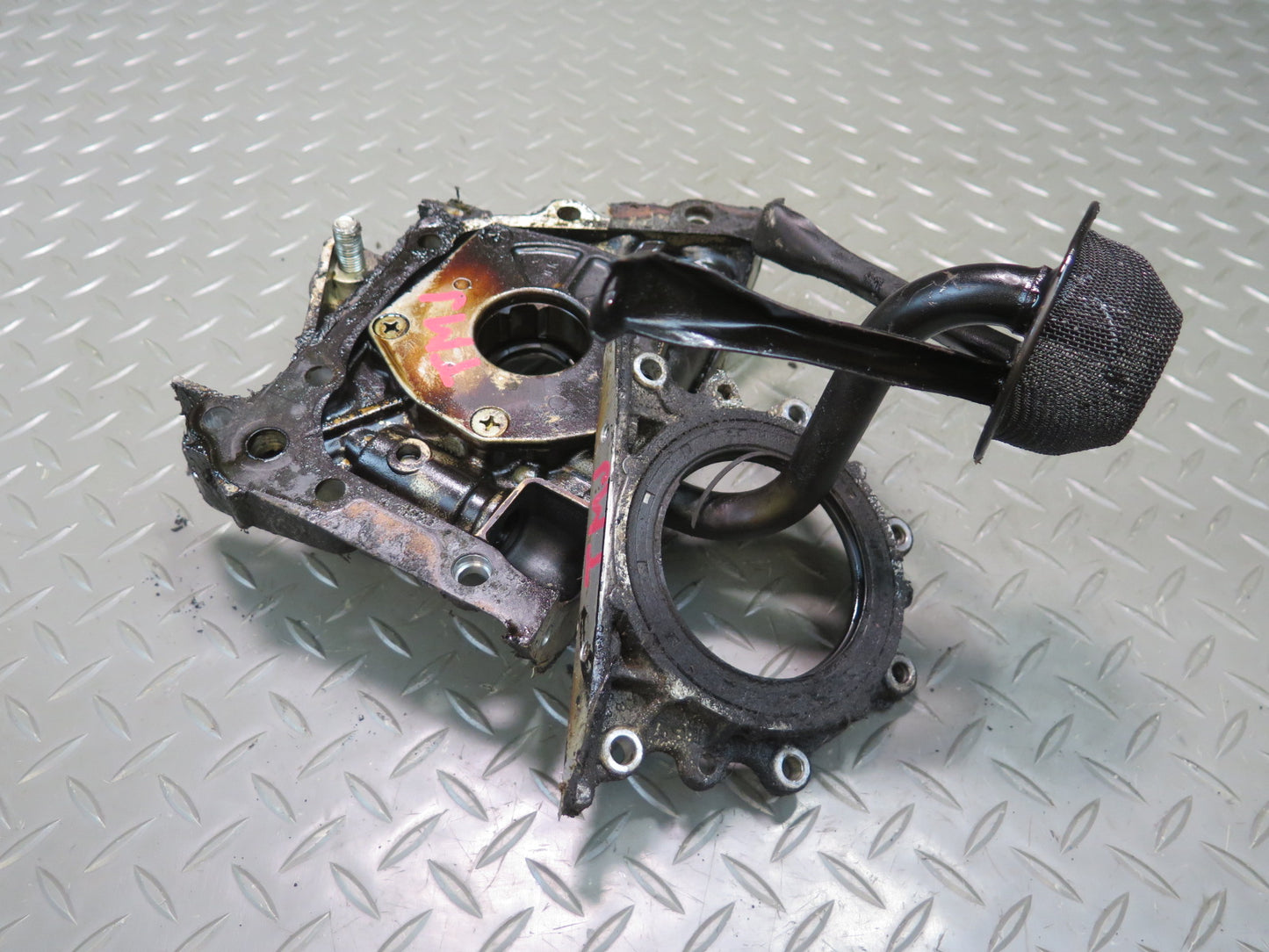 85-89 Toyota MR2 AW15 4AGELC NA Engine Oil Pump w Oil Pickup & Seal Retainer OEM