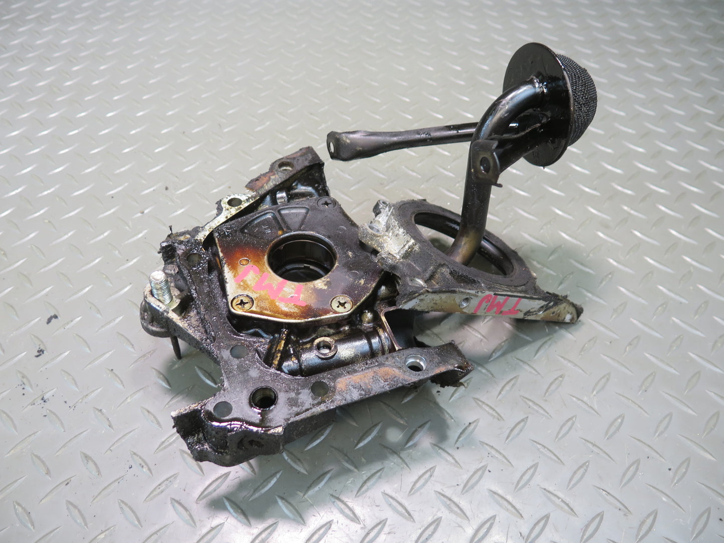 85-89 Toyota MR2 AW15 4AGELC NA Engine Oil Pump w Oil Pickup & Seal Retainer OEM