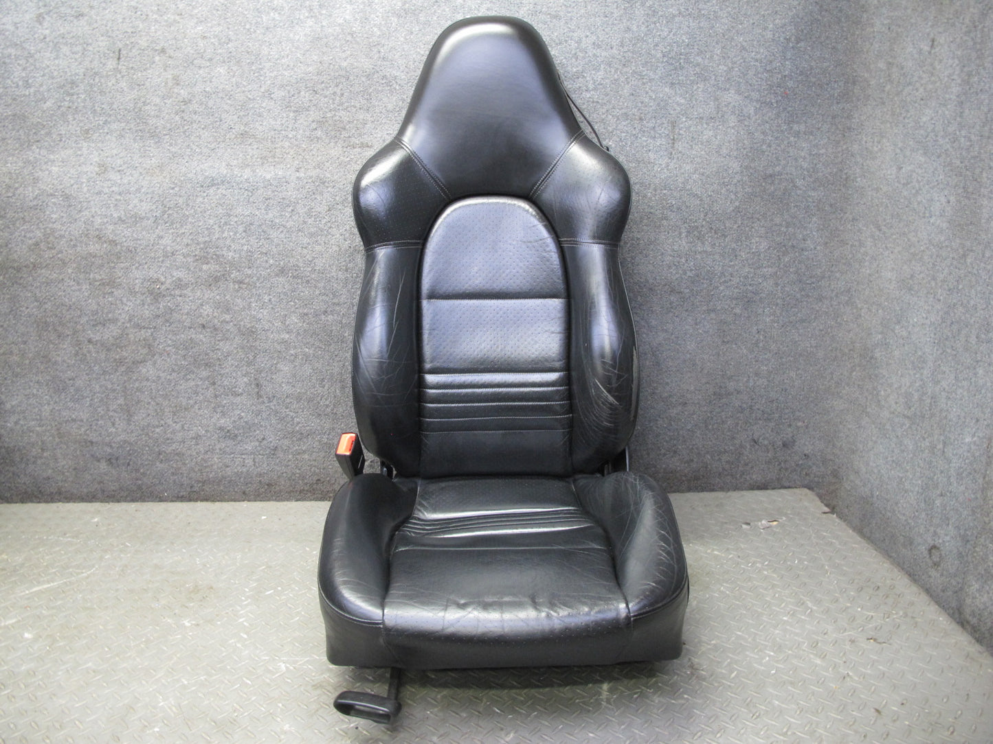 2001-2004 Porsche Boxster 986 Front Left & Right Sport Leather Seat Black Set