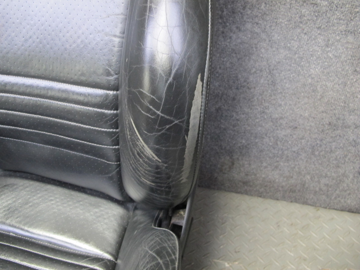 2001-2004 Porsche Boxster 986 Front Left & Right Sport Leather Seat Black Set