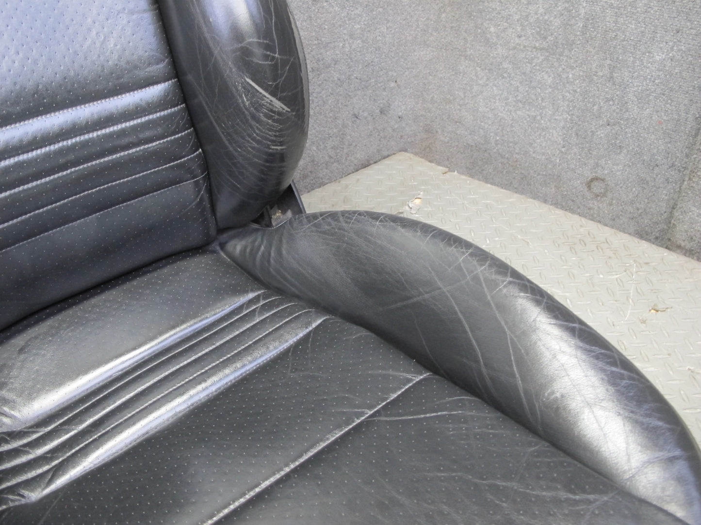 2001-2004 Porsche Boxster 986 Front Left & Right Sport Leather Seat Black Set