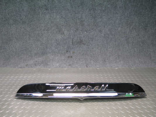 2014-2017 Maserati Ghibli M157 Rear Trunk Lid Trim Molding Panel W/ Camera