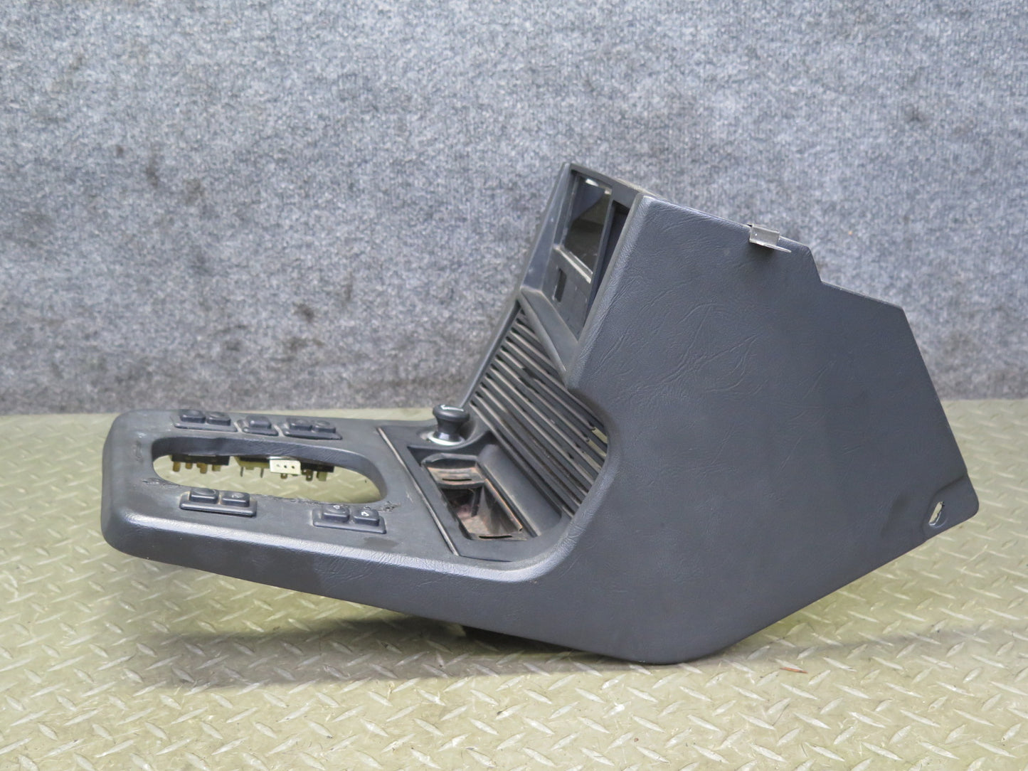 83-87 BMW E24 633CSI Dash Center Console Shifter Trim w Switch Black OEM