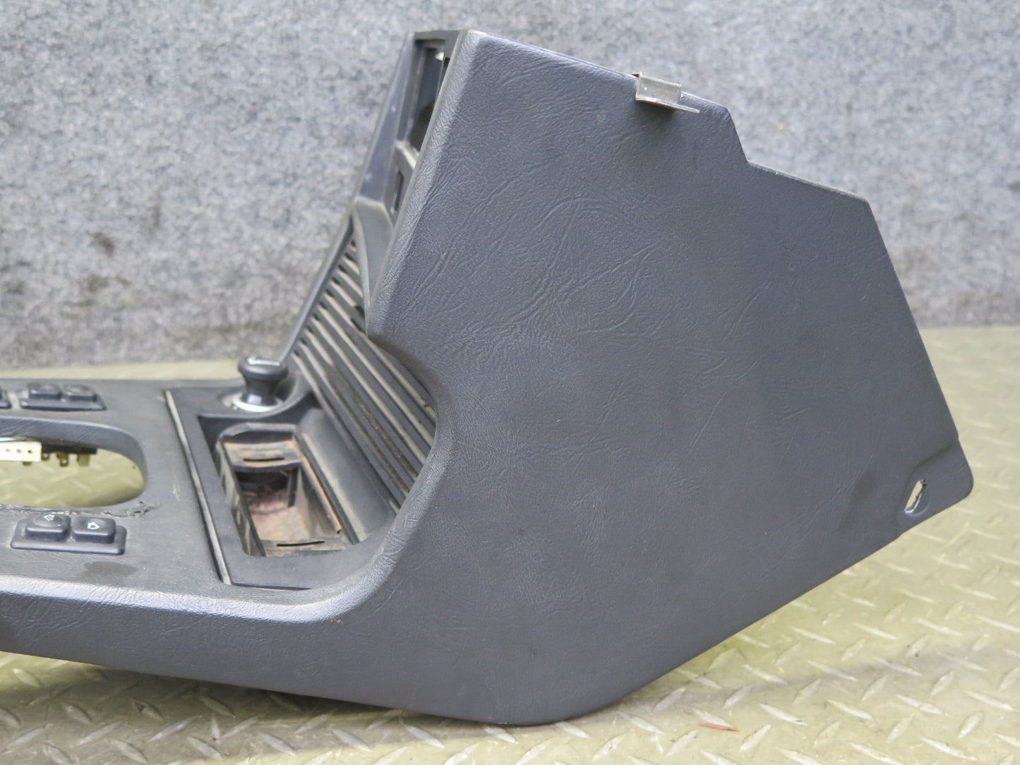 83-87 BMW E24 633CSI Dash Center Console Shifter Trim w Switch Black OEM