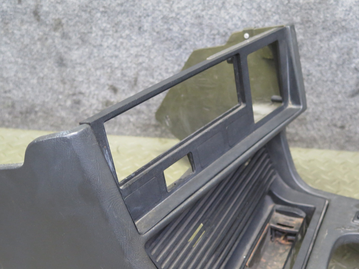 83-87 BMW E24 633CSI Dash Center Console Shifter Trim w Switch Black OEM