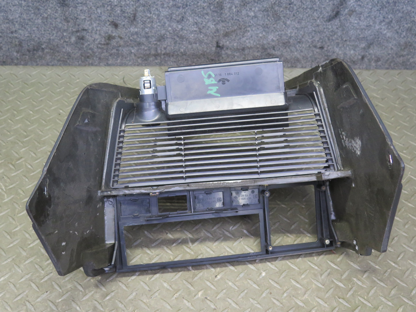 83-87 BMW E24 633CSI Dash Center Console Shifter Trim w Switch Black OEM