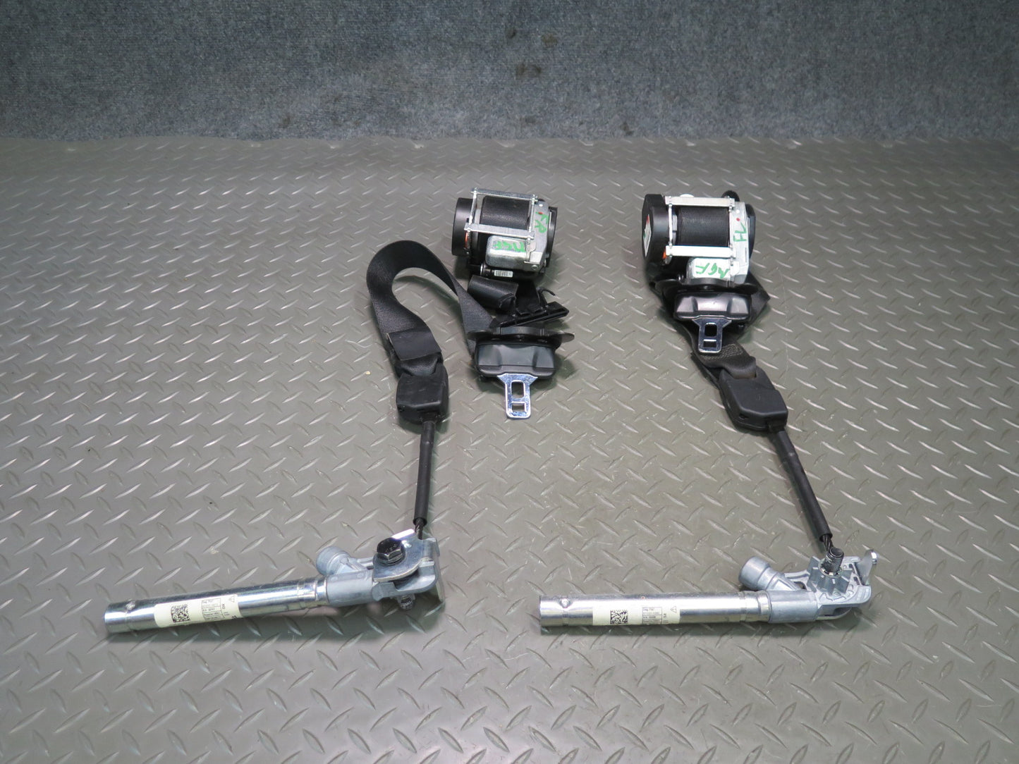 14-19 MASERATI GHIBLI M157 FRONT LEFT & RIGHT SIDE SEATBELT RETRACTOR SET OEM