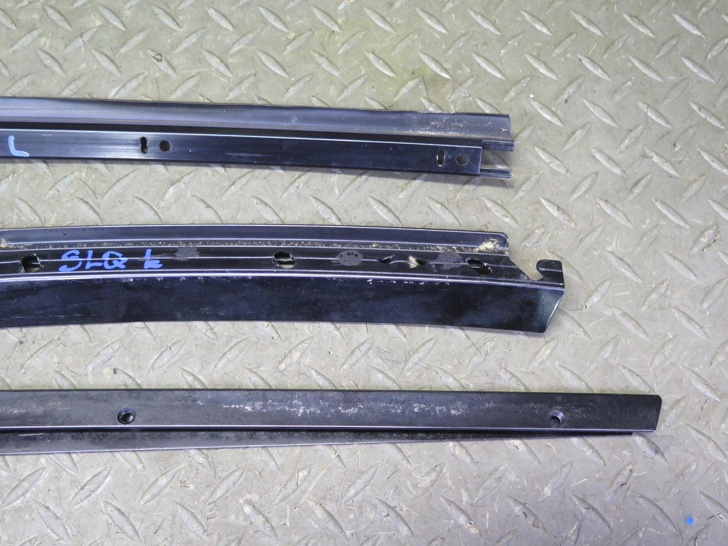 94-02 Mercedes R129 Left Door Window Roof Hard TOP Chrome Trim Molding Set OEM