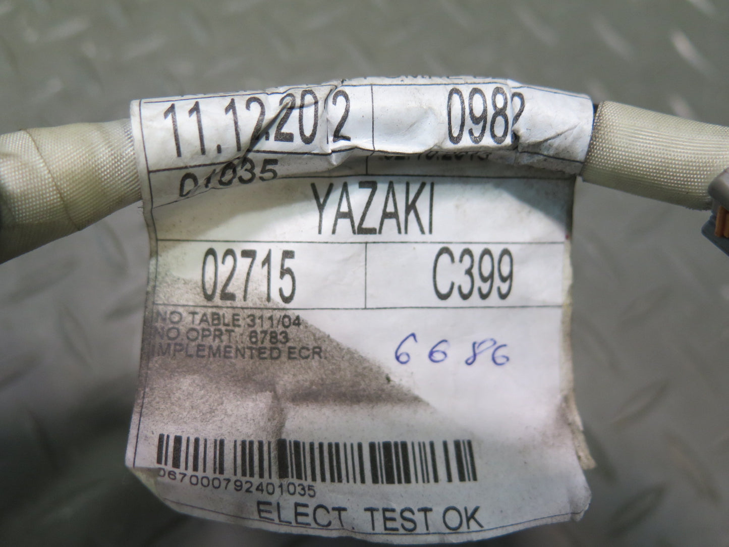 2014-2020 Maserati Ghibli M157 Rear Antenna Wiring Harness Resistor Cable