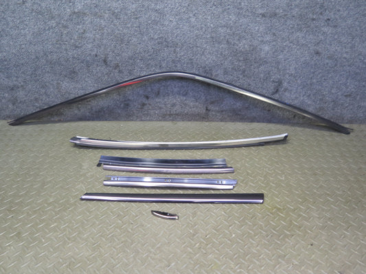 94-02 Mercedes R129 Right Door Window Roof Hard TOP Chrome Trim Molding Set OEM