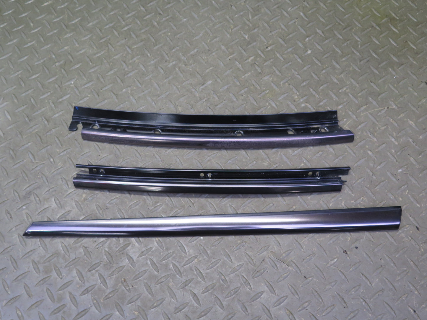 94-02 Mercedes R129 Right Door Window Roof Hard TOP Chrome Trim Molding Set OEM