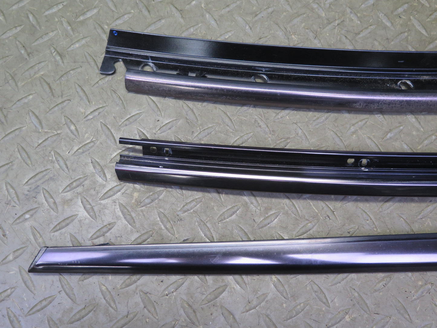 94-02 Mercedes R129 Right Door Window Roof Hard TOP Chrome Trim Molding Set OEM