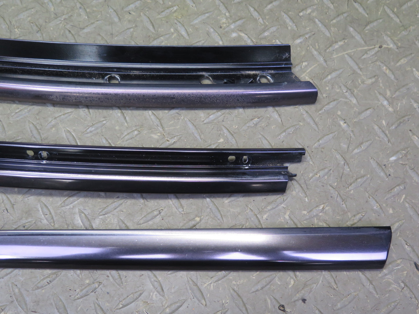 94-02 Mercedes R129 Right Door Window Roof Hard TOP Chrome Trim Molding Set OEM