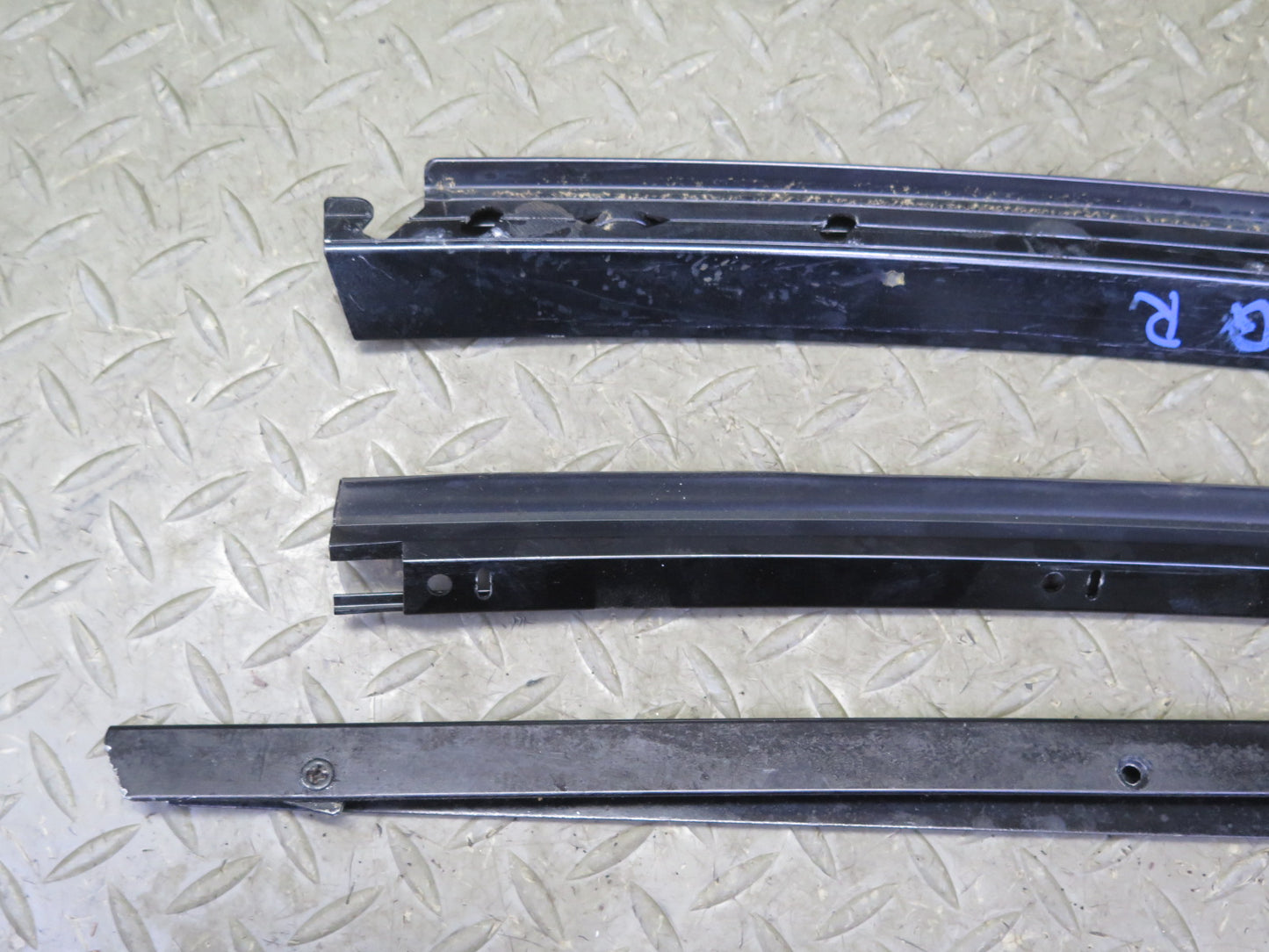 94-02 Mercedes R129 Right Door Window Roof Hard TOP Chrome Trim Molding Set OEM