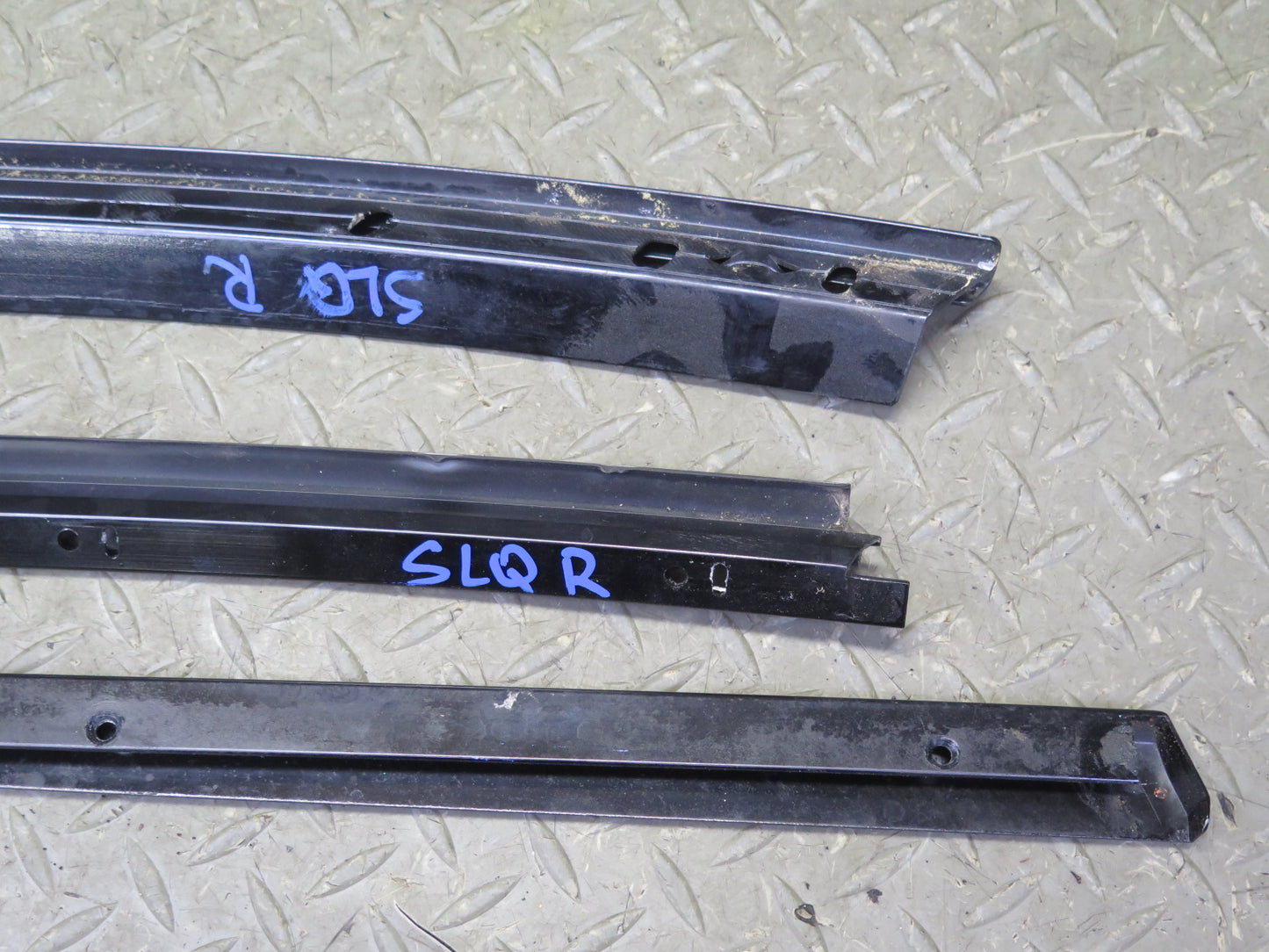 94-02 Mercedes R129 Right Door Window Roof Hard TOP Chrome Trim Molding Set OEM