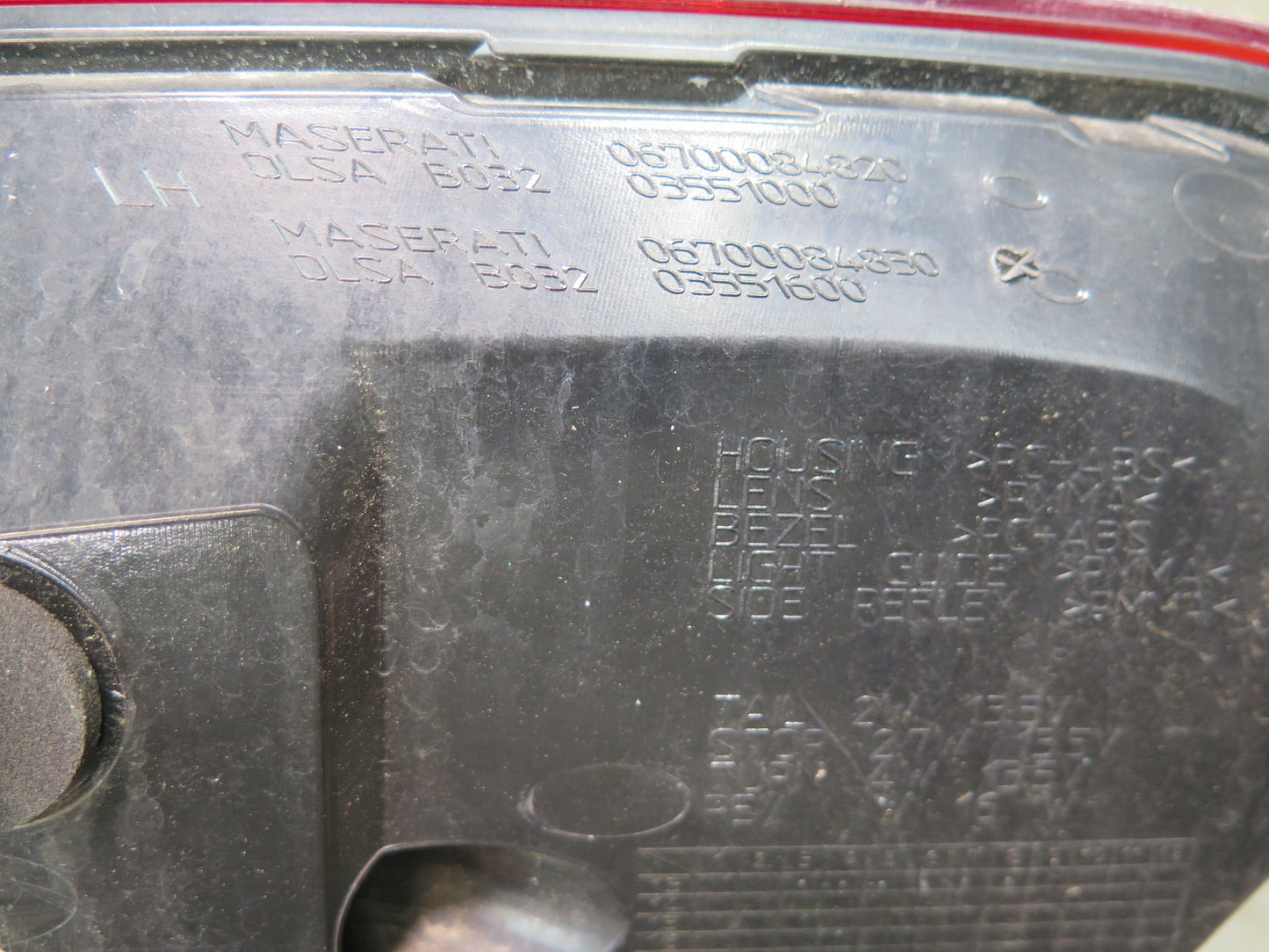 14-20 Maserati Ghibli M157 Rear Left Right Side Outer Trunk Tail Light Lamp Set