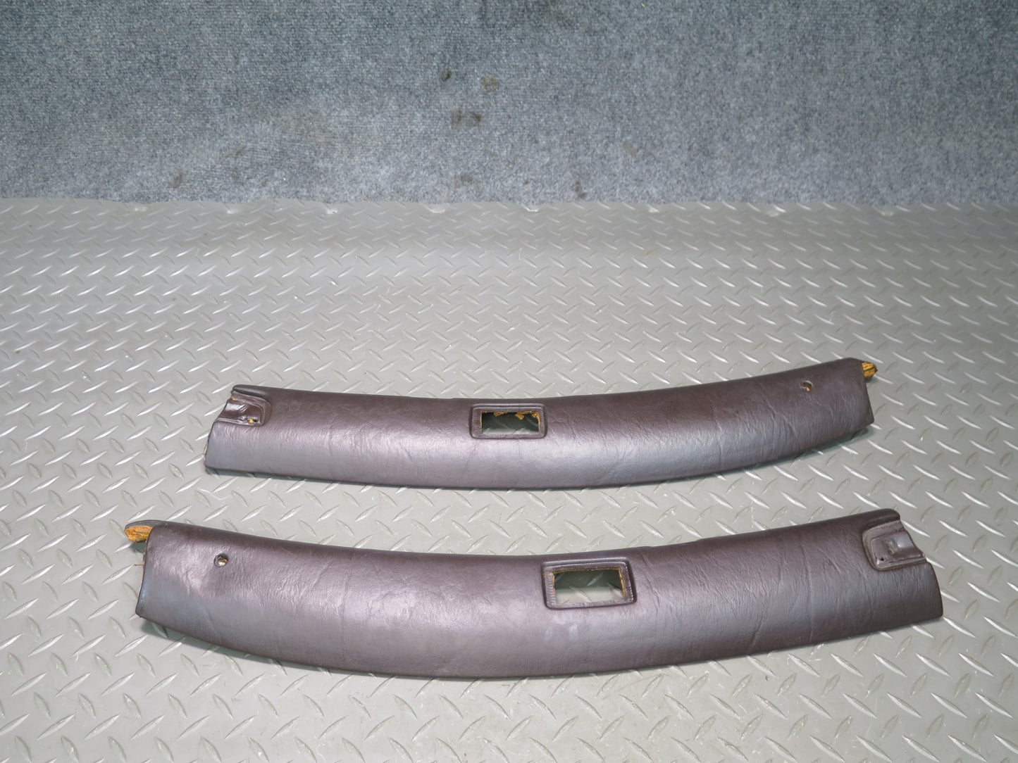 73-85 Mercedes R107 Convertible Set of 2 Headliner Trim Cover Panel Brazil OEM