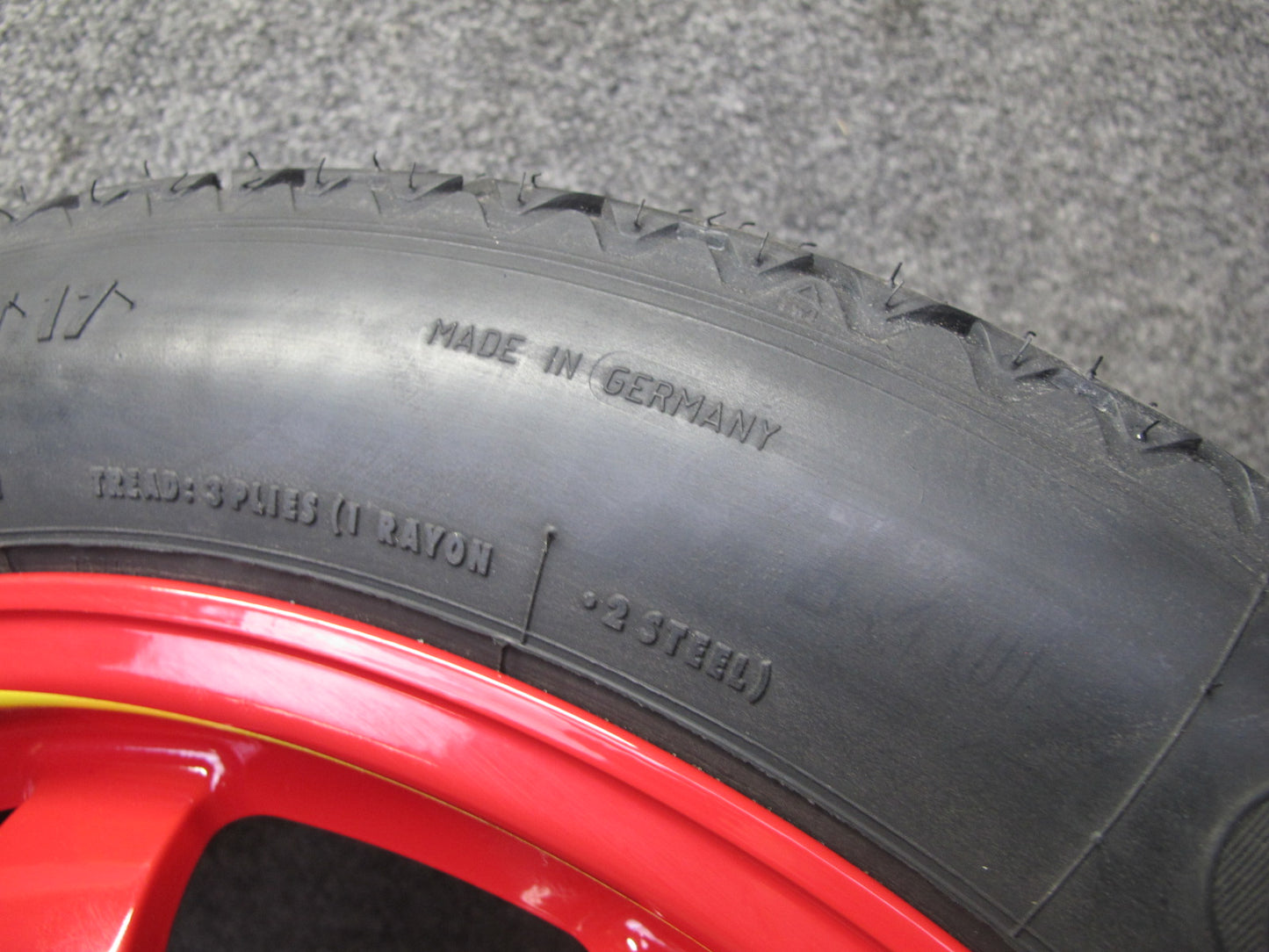 97-04 Porsche Boxster 986 Emergency Spare Tire Wheel 17x3.5 ET19 Conti 105/95