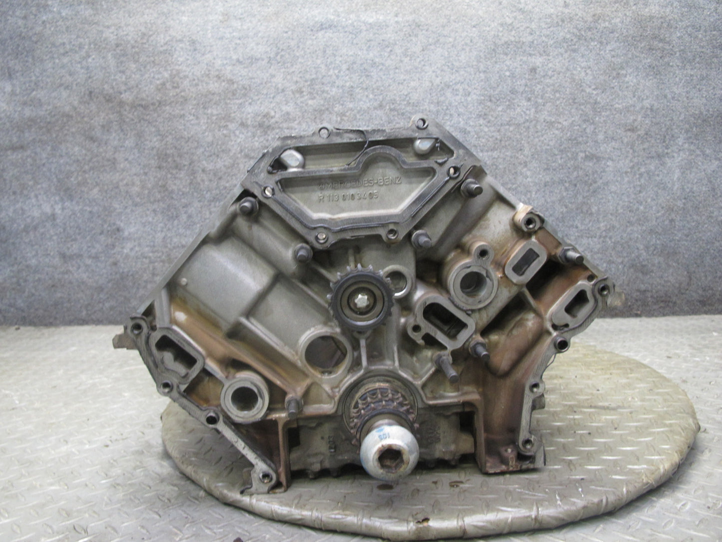 99-02 Mercedes R129 SL500 M113.961 Engine Cylinder Block w Crankshaft OEM